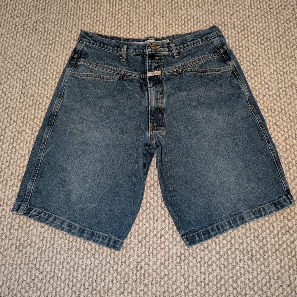 Classic Vintage Marithe Francois Girbaud Blue Denim Jean Shorts for Men